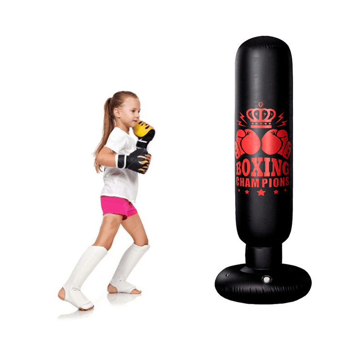 1.6M Free Standing Inflatable Boxing Punch Bag Boxing Kick Training Home Gym Fitness Tools for Adults Kids