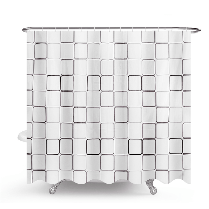 240X200Cm Big Cube Shower Curtain Waterproof Mildewproof Easy to Clean Shower Curtain