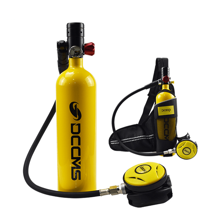 DCCMS DS-410 4Pcs/Set 1L Mini Scuba Tank Portable Diving Oxygen Tank Divers Spare Oxygen Equipment Leisure Diving