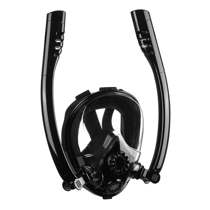 Antifog Double Tube Full Face Snorkel Scuba Diving Mask Swim Breathing Goggles with Camera Mount