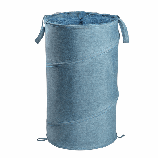 38X38X64Cm Oxford Cloth Laundry Basket Washing Clothes Storage Bag Folding Basket Bin with Wheels