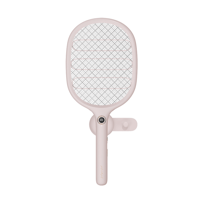 LIBERFEEL 2-In-1 Electric Fly Mosquito Swatter 1800Mah Usb/Magnetic Rechargeable 3-Layer Safety Mesh Bug Zapper Racket LED Night Light Camping Travel