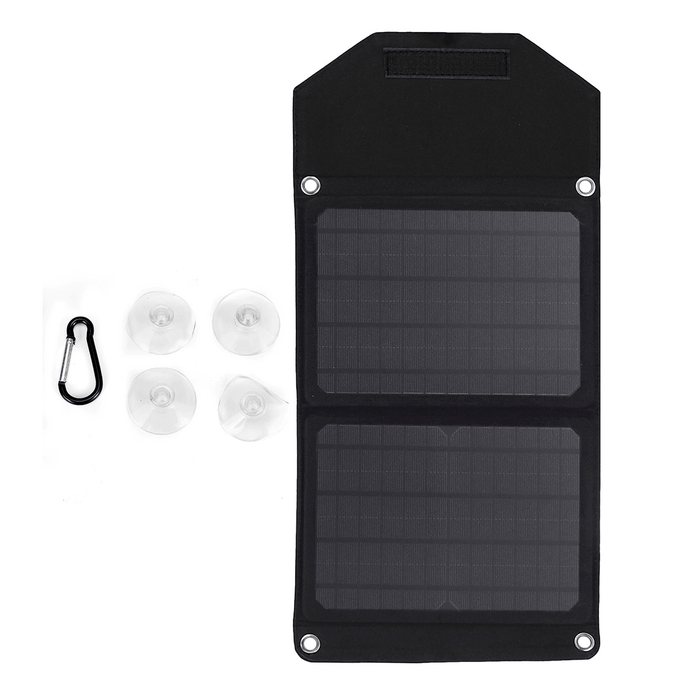 50W 5V/18V Sunpower Foldable Solar Panel Charger Solar Power Bank Dual USB for Camping Hiking