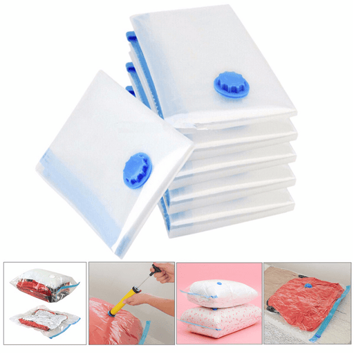 6PCS 47"X32" Jumbo Extra Large Space Saver Vacuum Seal Storage Bag with Pump Strong Organizer for Outdoor Travel