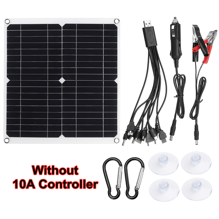 LEORY 12V 20W 10A Solar Panel Charge Controller Portable High Efficiency Waterproof Smartphone Solar Panel USB Charger