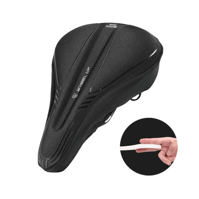 WHEEL up Shockproof Bicycle Silicone Saddle Cover Breathable Soft MTB Road Bike Seat Silica Gel Pads Cycling Accessories