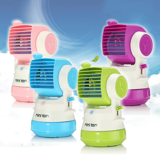 USB Charging Mini Fan Aromatherapy Humidifier Mist Water Spray Air Conditioning