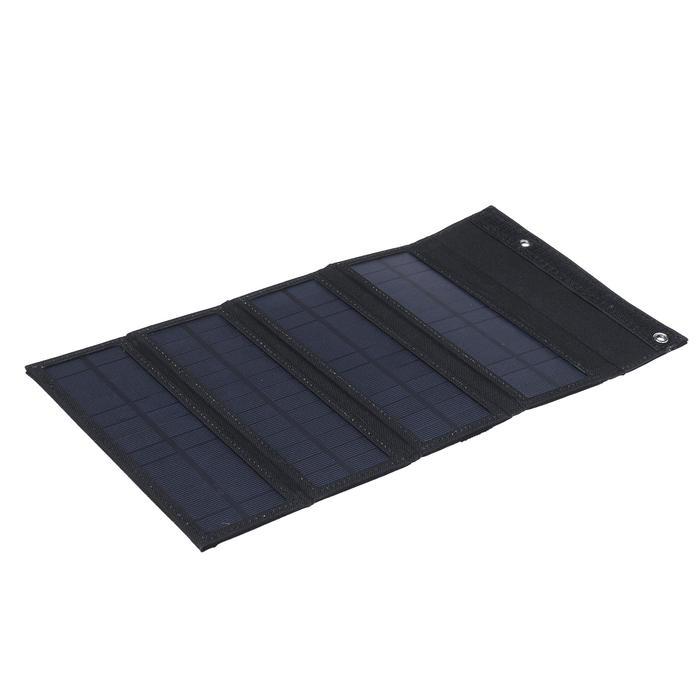 Waterproof 30W 6V Solar Panel Bank Folding Solar Power Bank Charger Power USB Port W/ 10In1 USB Cable