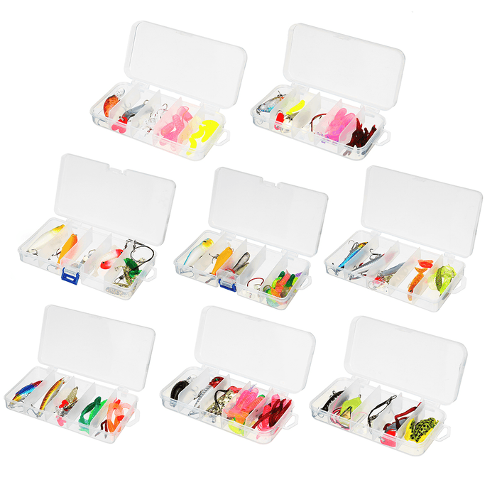 ZANLURE 18/20/22/28/29/33 Pcs Fishing Lure Set Fish Bait and Fish Hook Set Multifunctional Fishing Accessories with Box