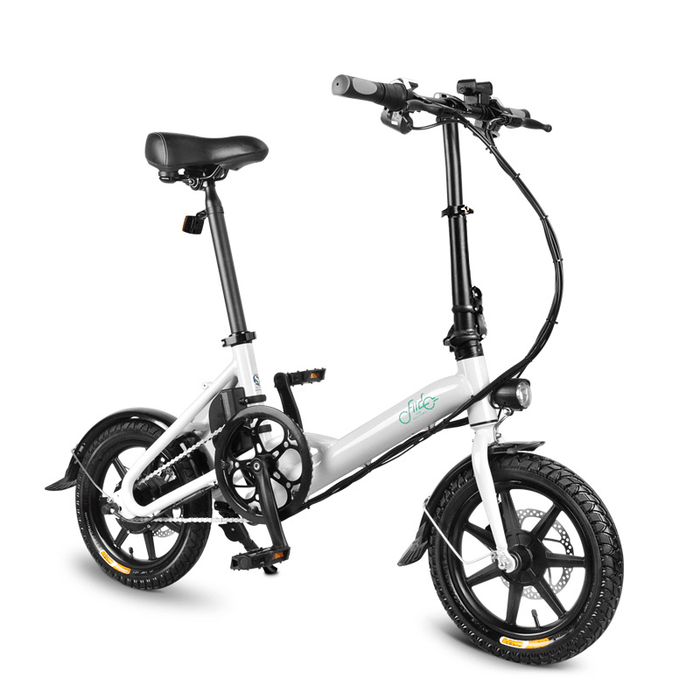 FIIDO D3 36V 5.2Ah 250W 14 Inches Folding Moped Bicycle 25Km/H Max 35KM Mileage Mini Electric Bike