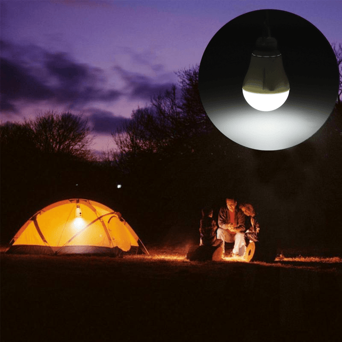 Portable LED Solar Lamp Solar Energy Light Solar Panel Powered Emergency Bulb for Outdoor Garden Camping Tent Fishing