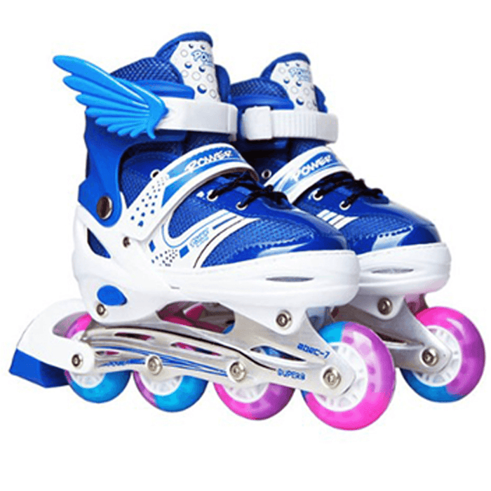 Kids Skates Children Roller Skates Flash PU Full Flash Adjustable Adult Children Roller Skates Gifts