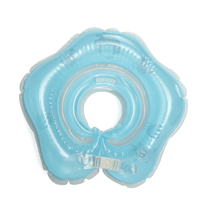 Baby Infant Swimming Pool Bath Neck Floating Inflatable Ring with Built-In Belt