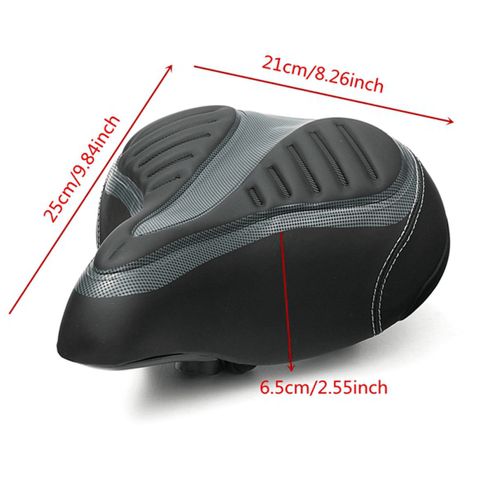 Wide Big Bum Bike Bicycle Cycling Gel Cruiser Extra Comfort Soft Pad Saddle Seat