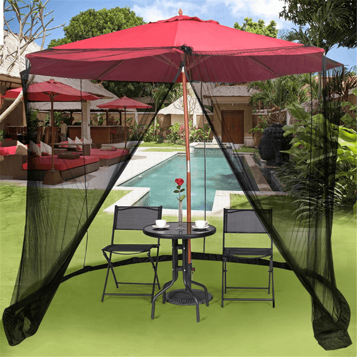 300X230Cm Universal Umbrella Table Screen Cover Mosquito Bug Insect Net Outdoor Patio Sunshade Gauze Netting