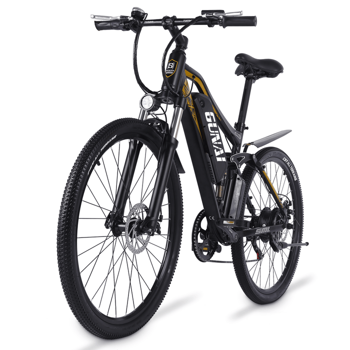 [EU DIRECT] GUNAI MX60 500W 48V 15Ah 27.5 Inch Electric Bicycle 40Km/H Max Speed 80Km Mileage 150Kg Max Load