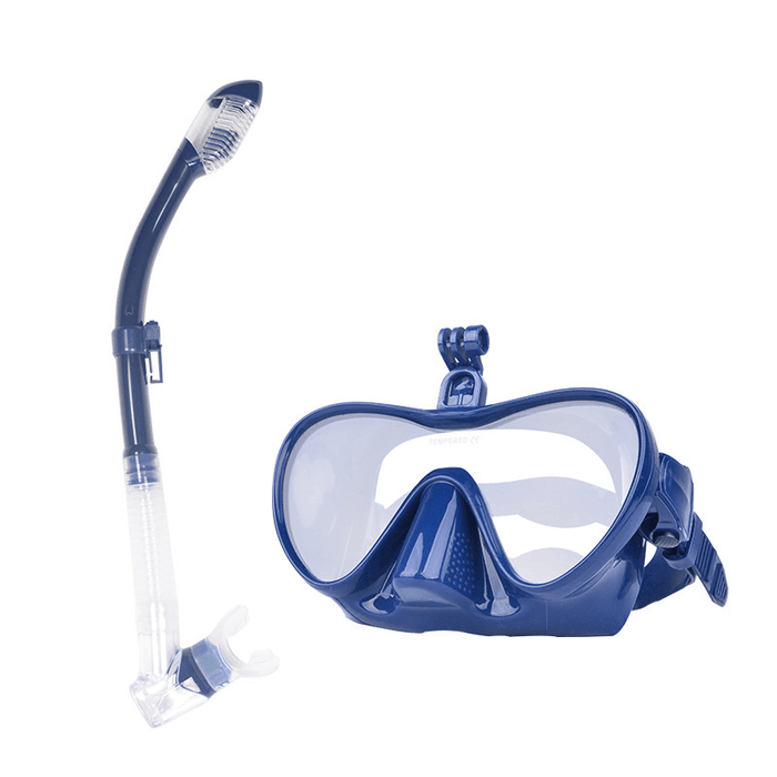 Anti-Fog Scuba Diving Mask Snorkel Swimming Goggles Full Dry Breathing Tube Water Sport