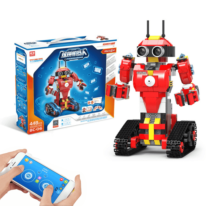 420/448Pcs DIY Building Block Technology Intelligent Programmable Robot Toy App/Remote Control Children Robot Toy STEM Learning Kit Kids Gifts