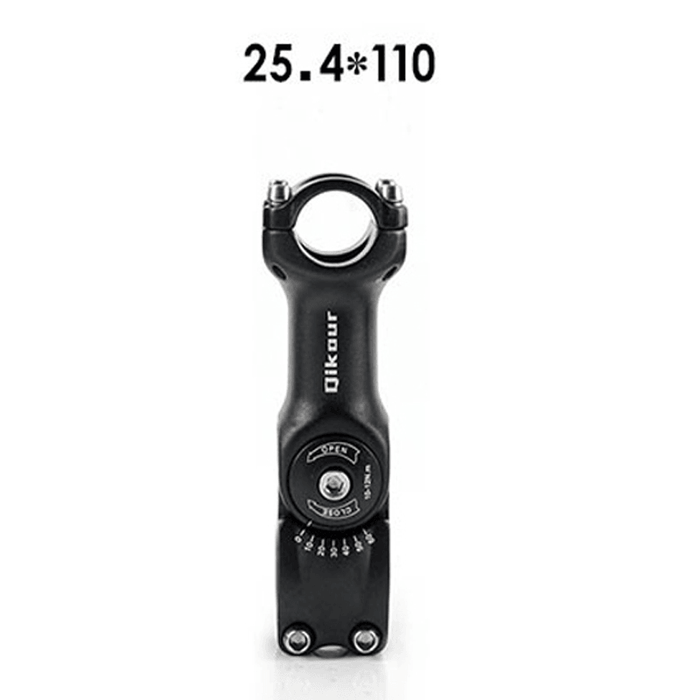 Qikour 25.4/31.8Mm 60° Adjustable Bike Stem Riser Road Mountain Bicycle Cycling Accessories