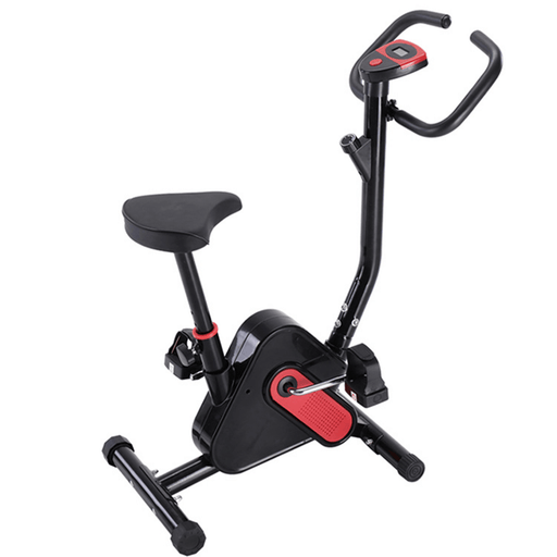 LCD Adjustable Exercise Bike Cardio Trainer Bicycle Fitness Home Sport Gym Cycling Max Load 120Kg