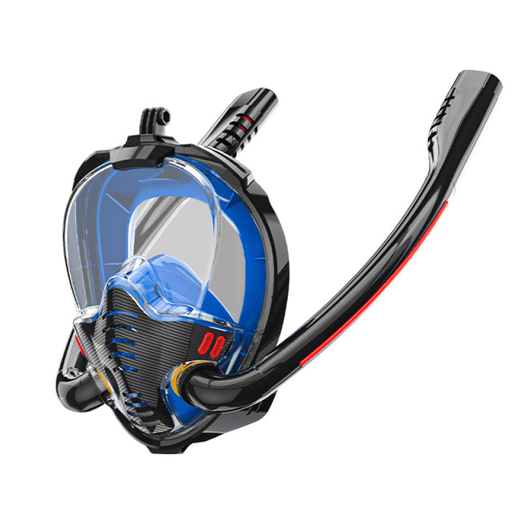 Double Tube Snorkeling Mask Silicone Full Dry Diving Mask Swimming Mask Goggles Self Contained Underwater Breathing Apparatus