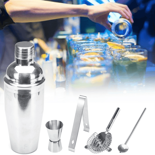 Stainless Steel Cocktail Shaker Mixer Drink Bartender Martini Tools Bar Set Kit