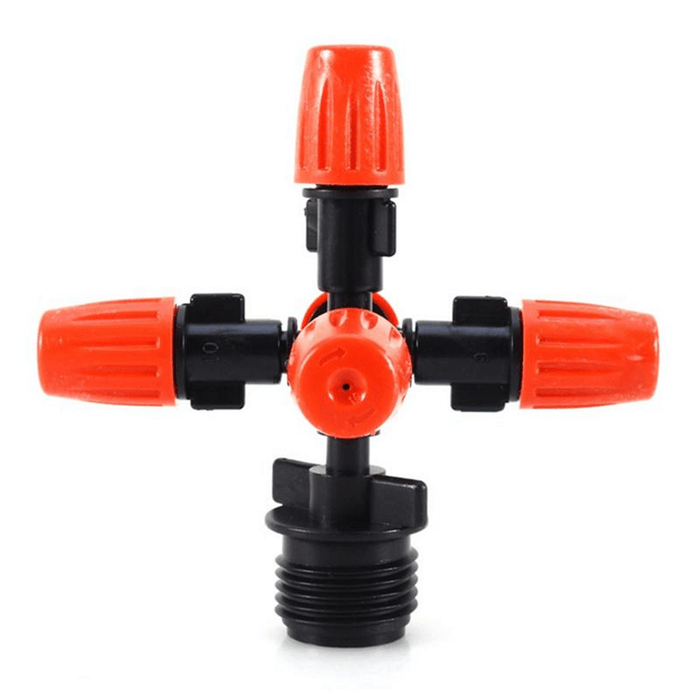 5 Head Adjustable Nozzles 360° Automatic Rotating Mist Spray Lawn Sprinkler Atomizer Garden Watering Accessory