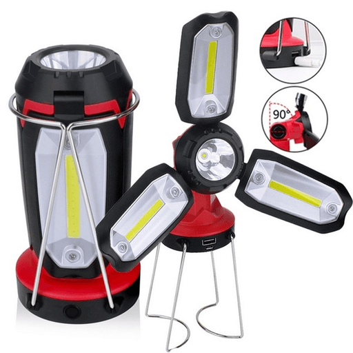 1200Mah Camping Light USB Charging Multi-Angle Adjustable 6 Modes LED Flashlight Emergency Lantern