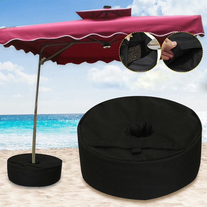 46X15Cm Heavy Duty Sand Bags Umbrella Weight Bag Weatherproof Parasol Umbrella Stand Base for Outdoor Tent Umbrella Base Stand Patio Garden