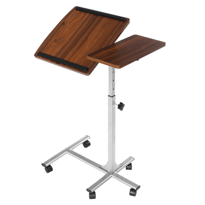 Douxlife® DL-RT01 Laptop Desk Rolling Table Height Adjustable Tiliting MDF Steel Frame for Home Office