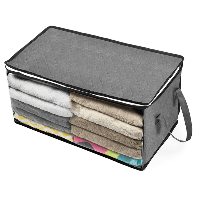 1 Pcs Clothes Storage Bag Foldable Zipper Organizer Pillows Quilt Bedding Bag Luggage Bag