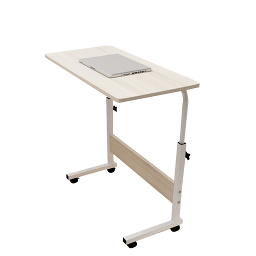 80Cm/60Cmx40Cm Movable Rolling Laptop Desk Table Adjustable Height Bedside Stand