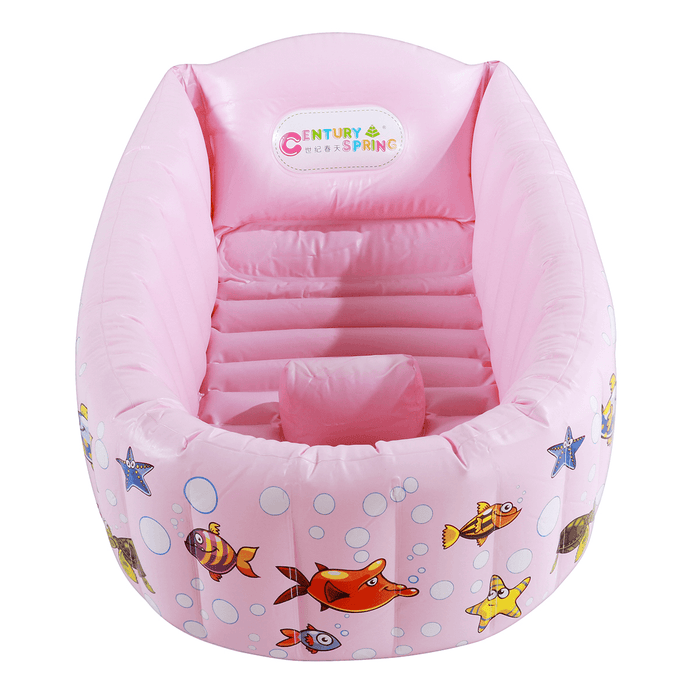 Baby Inflatable Bath Tub PVC Swimming Pool Shower Bath Folding Kids Portable Swimming Pool for 0-3 Years Old