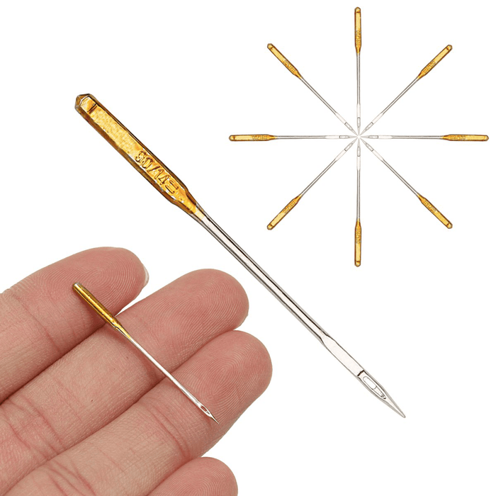 50Pcs Sewing Machine Needles Regular Ball Point Size 90/14 for Singer