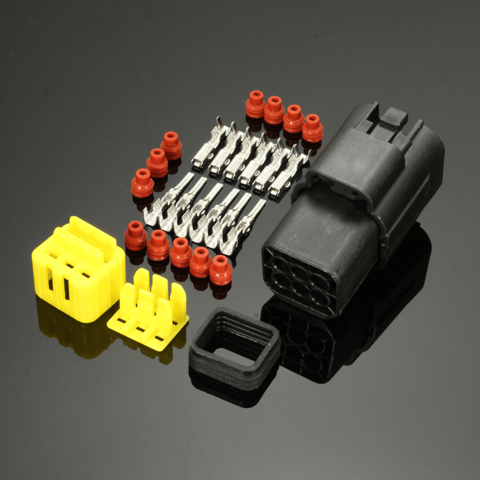 6Pin Waterproof Electrical Wiring Multi Connectors Male Female Connectors Kit