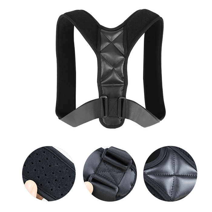 Nylon Back Posture Correction Adjustable Sitting Support Belt Breathable Comfortable for Adult Children