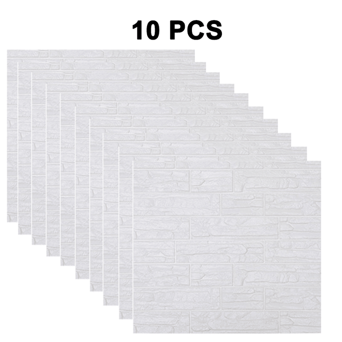 1/5/10PCS 3D Wall Stickers Imitations Brick Bedroom Decor Waterproof Self-Adhesive