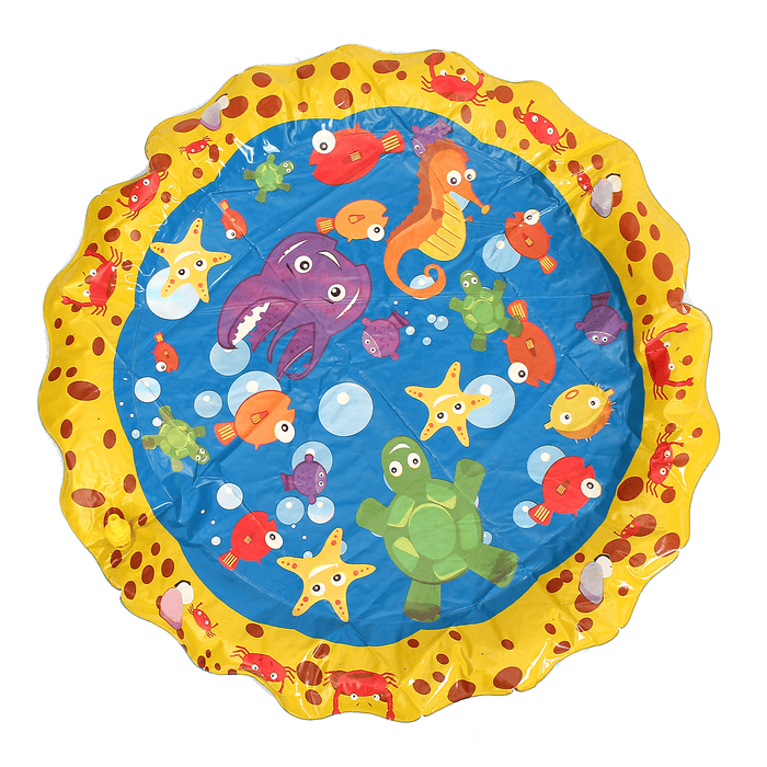 Inflatable Splash Water Mat Sprinkle Splash Play Mat Fun Summer Spray Toysinflatable Pad Outdoor Water Toys for Kids