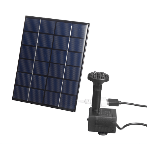 6V 5W Solar Panel Powered Water Fountain Pump Pool Pond Garden Water Sprinkler Sprayer