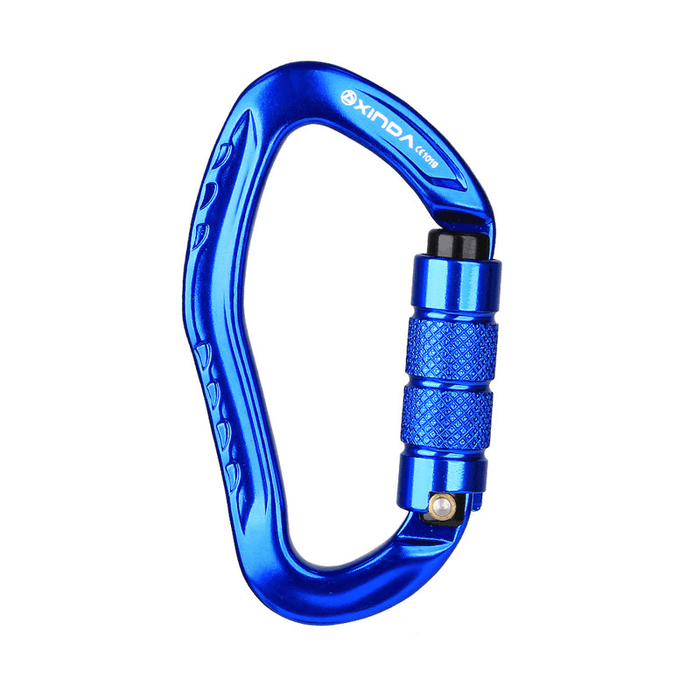 Xinda 22KN Carabiner Outdoor Climbing Hanging Buckle Keychain Screw Lock