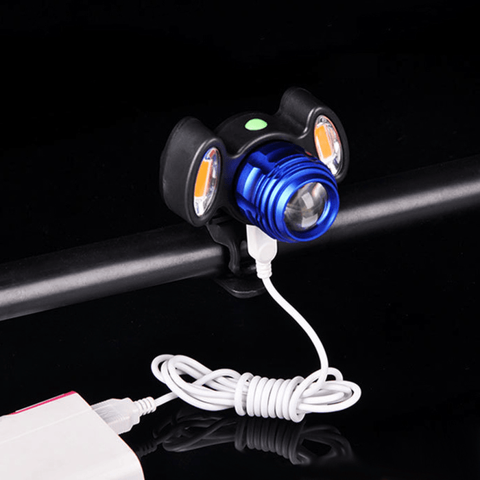 XANES 800LM T6 Bicycle Warning Light Zoomable IPX6 Waterproof Bike Front Light 4 Modes USB Charging