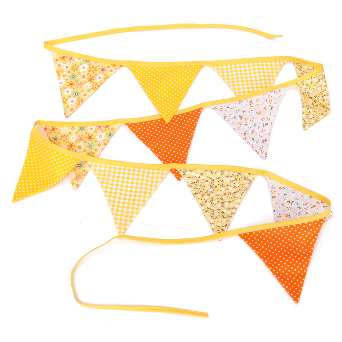 Lovely Handmade Fabric Flags Buntings Pennants Wedding Birthday Party Decoration Flag Bunting