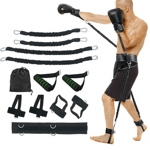 Sports Fitness Resistance Bands Set Boxing Bouncing Strength Training Equipments