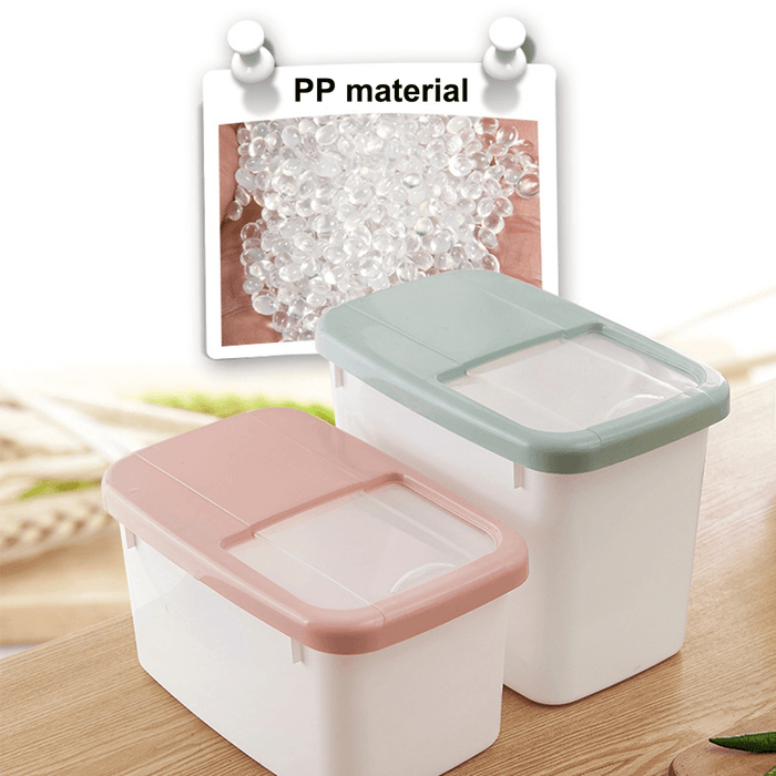 20KG Food Storage Box Rice Kitchen Storage Container Grain Storage Cat Litter Toys Ttorage Box for Travel Camping