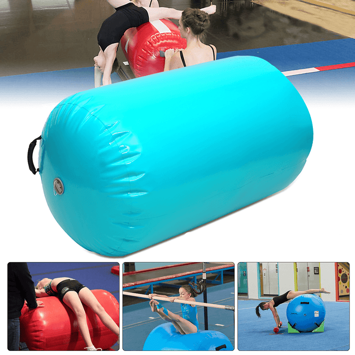 35.49X41.39Inch Inflatable Gymnastic Air Rolls Beam Yoga Gymnastics Cylinder Airtrack Exercise Column Training Air Mat