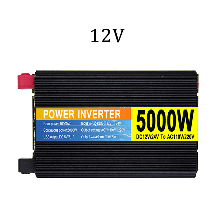 5000W Car Power Pure Sine Wave Car Inverter DC 12V/24V to AC220V~240V