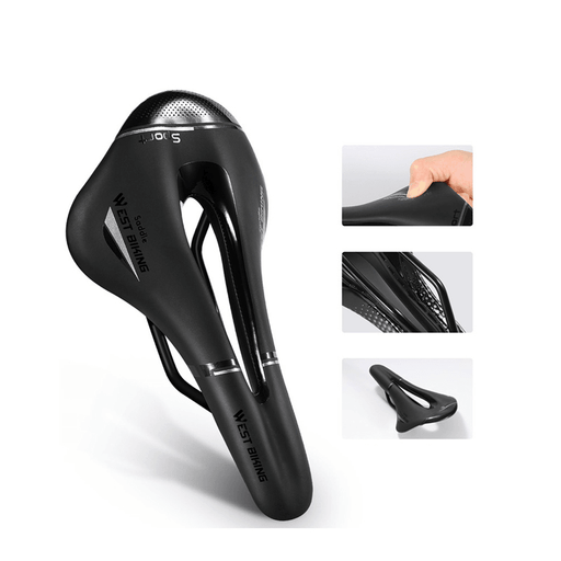 WEST BIKING Bicycle Saddle Waterproof Lightweight Cycling Road Bike Saddle Mountain Bike Saddle Accessories