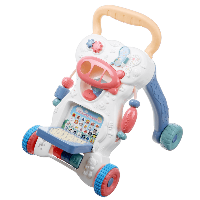 Sit-To-Stand Baby Learning Walker Stroller Educational Push Toy for Babies Toddlers Kids Walkers Interactive Play Toy