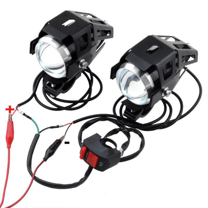 BIKIGHT 12V 125W Riding LED Headlight 3000LMW Chip U5 Motorbike Driving Spotlight E-Bike DIY Fog DRL Spot Head Light Lamp