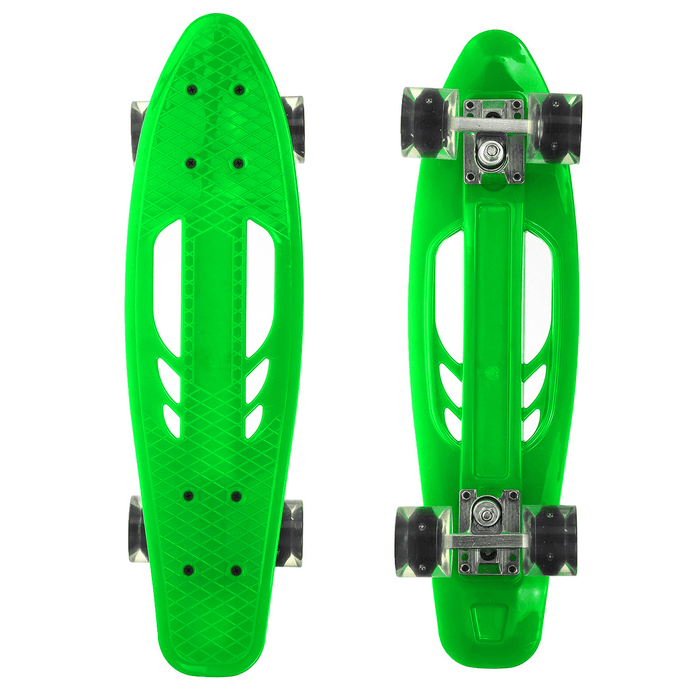 22 Inch Skateboard Flash Wheel Mini Cruiser Board Fish Skate Board Adults Children Scooter Pastel Longboard Bearings